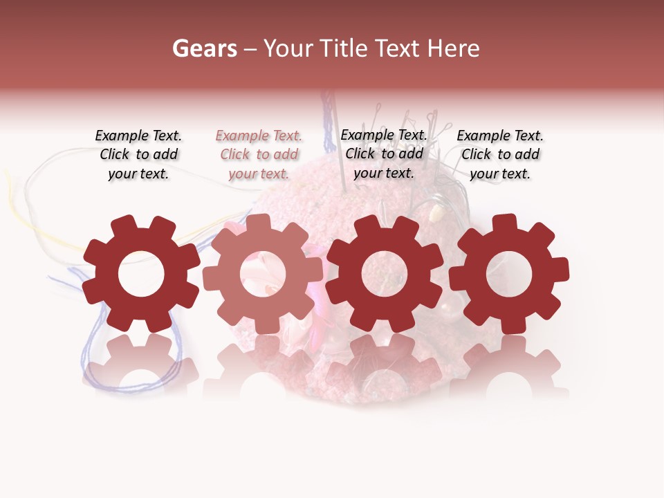 Fabric Button Set PowerPoint Template