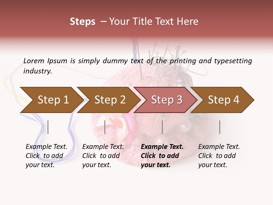Fabric Button Set PowerPoint Template