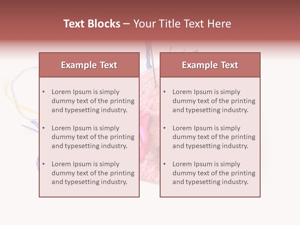 Fabric Button Set PowerPoint Template
