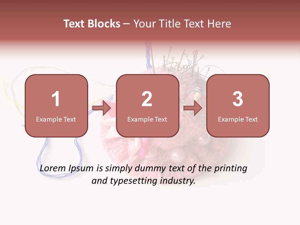 Fabric Button Set PowerPoint Template