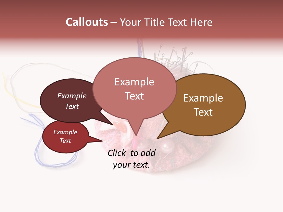 Fabric Button Set PowerPoint Template