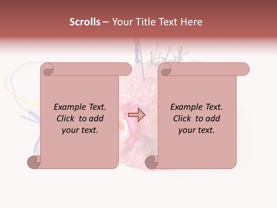 Fabric Button Set PowerPoint Template
