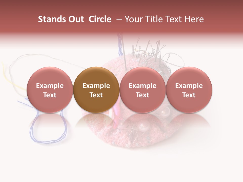 Fabric Button Set PowerPoint Template