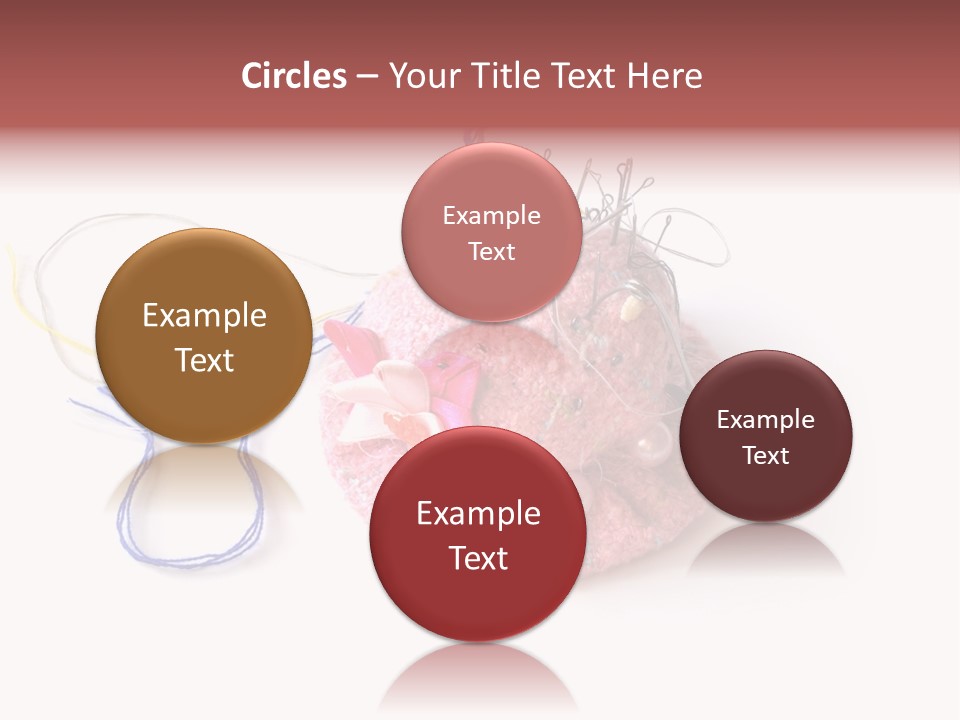Fabric Button Set PowerPoint Template