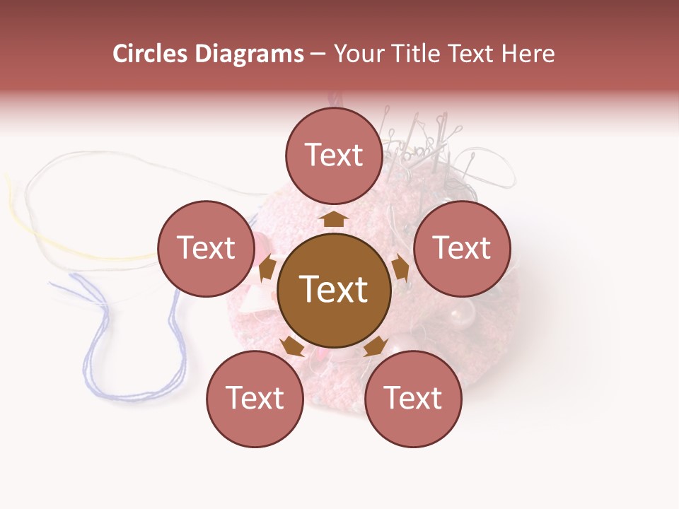 Fabric Button Set PowerPoint Template