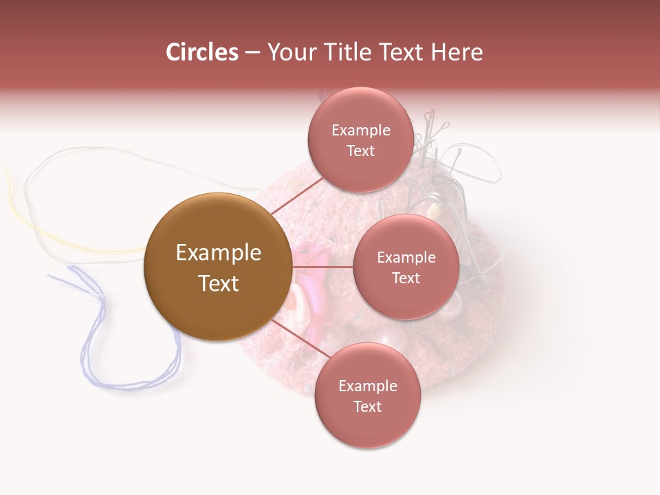 Fabric Button Set PowerPoint Template