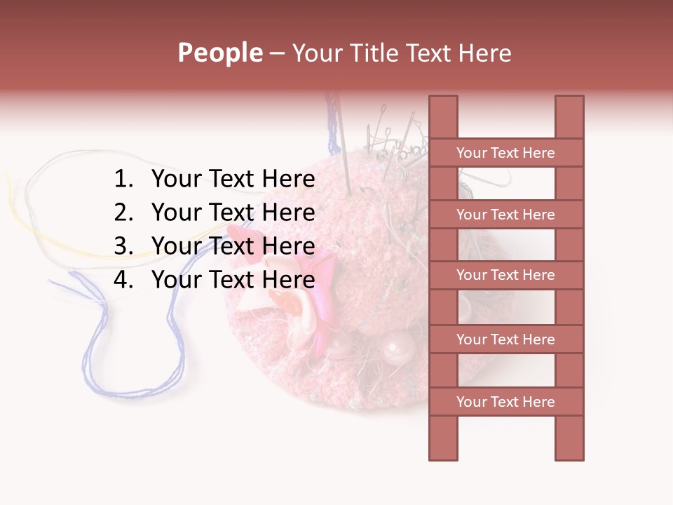 Fabric Button Set PowerPoint Template