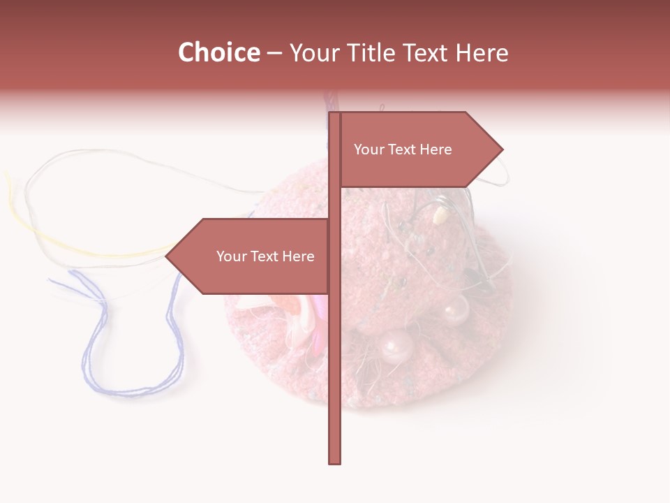 Fabric Button Set PowerPoint Template