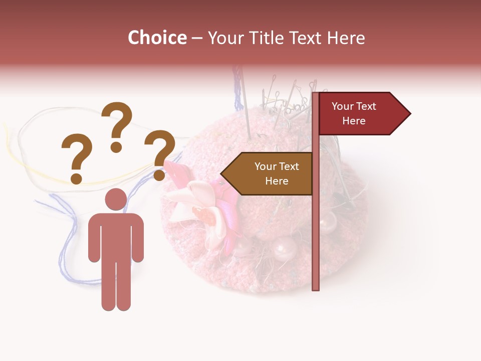 Fabric Button Set PowerPoint Template