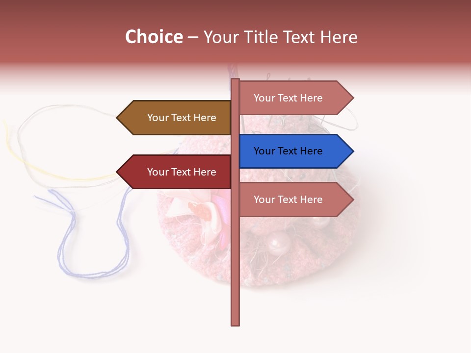 Fabric Button Set PowerPoint Template