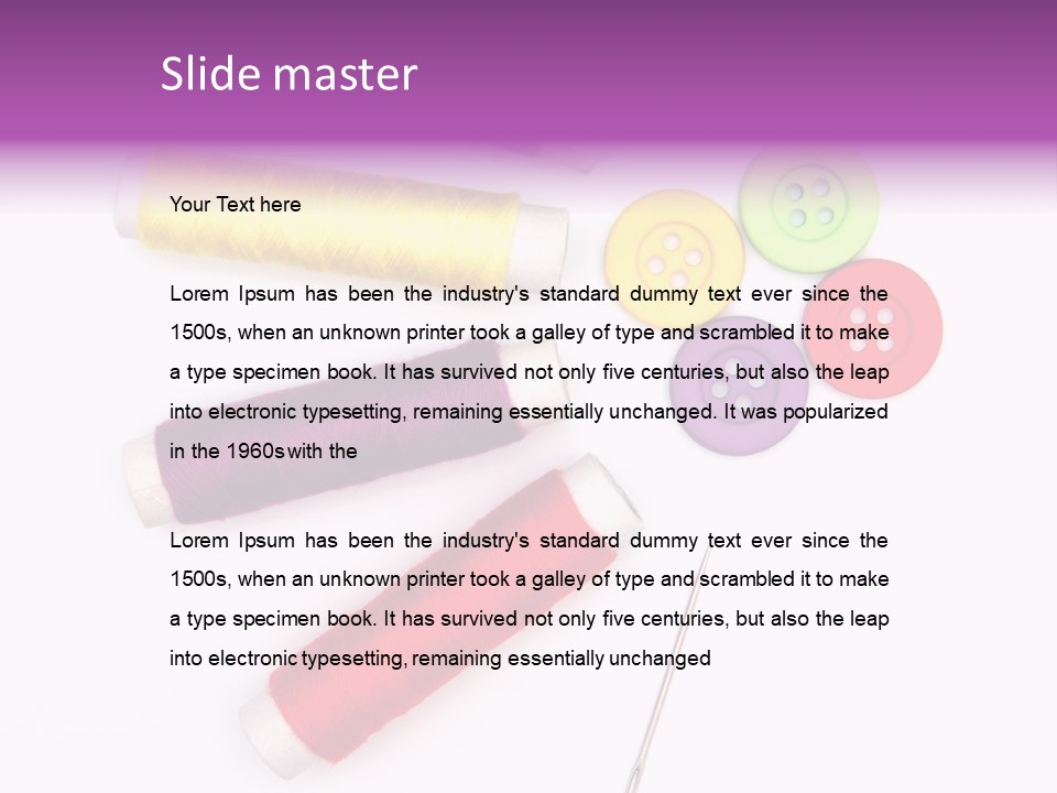 Isolated Clothing Household PowerPoint Template