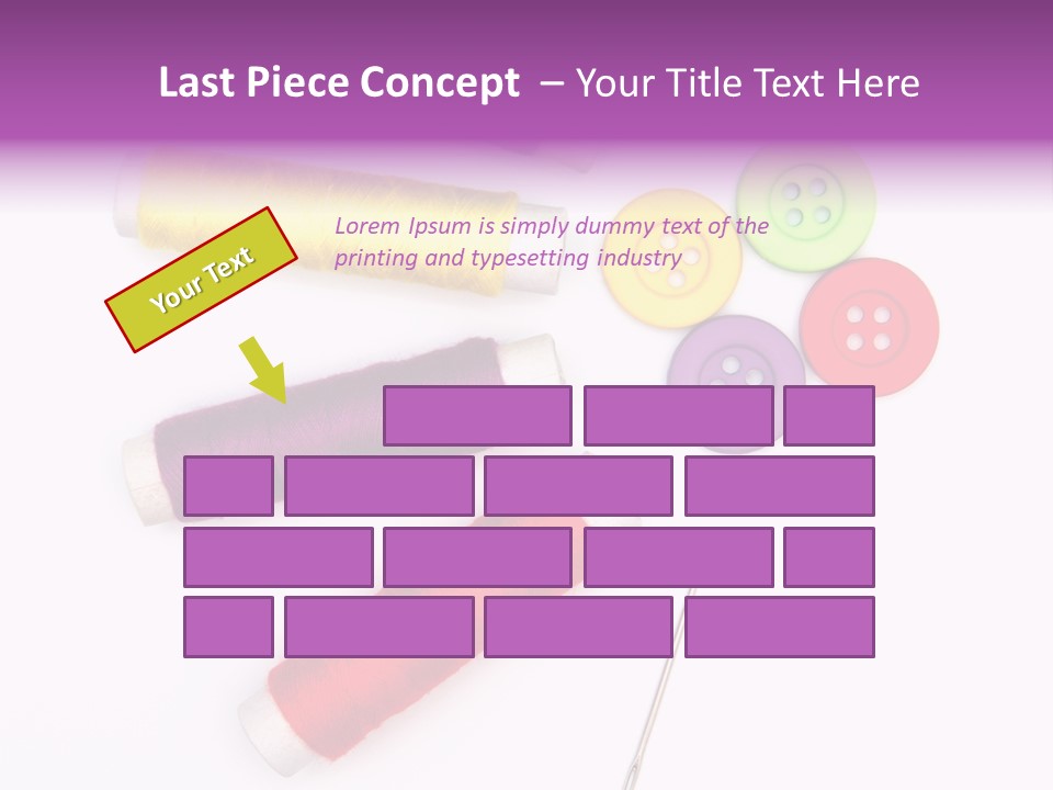 Isolated Clothing Household PowerPoint Template