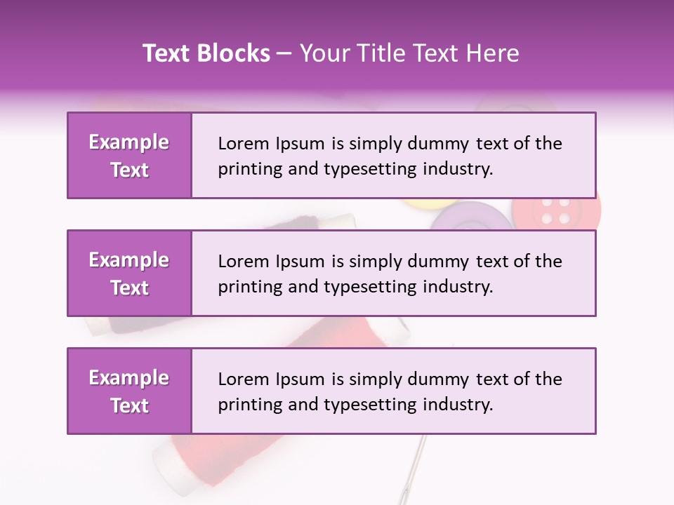 Isolated Clothing Household PowerPoint Template
