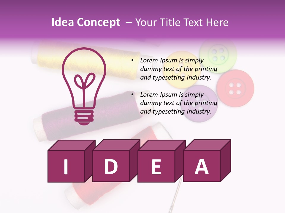 Isolated Clothing Household PowerPoint Template