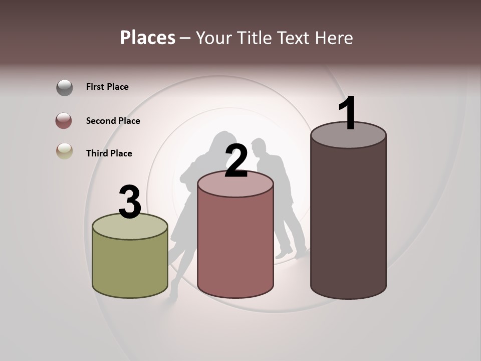 Girl Silhouette Husband PowerPoint Template