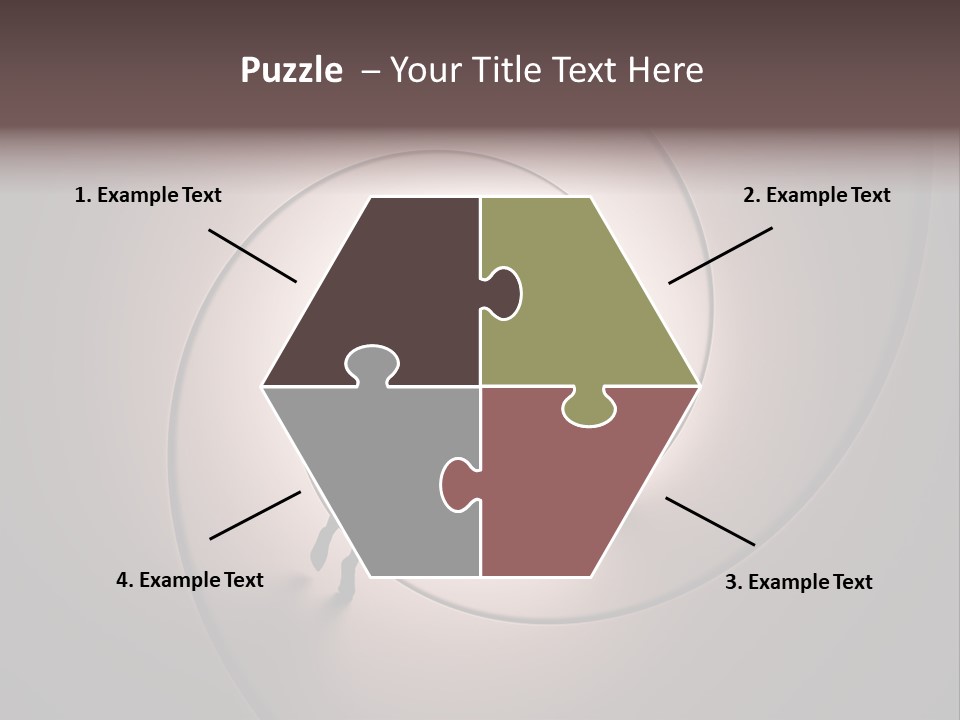 Girl Silhouette Husband PowerPoint Template