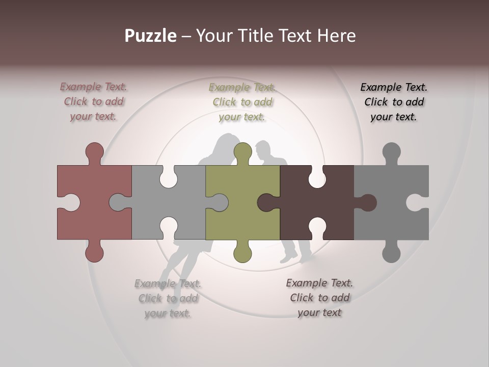 Girl Silhouette Husband PowerPoint Template