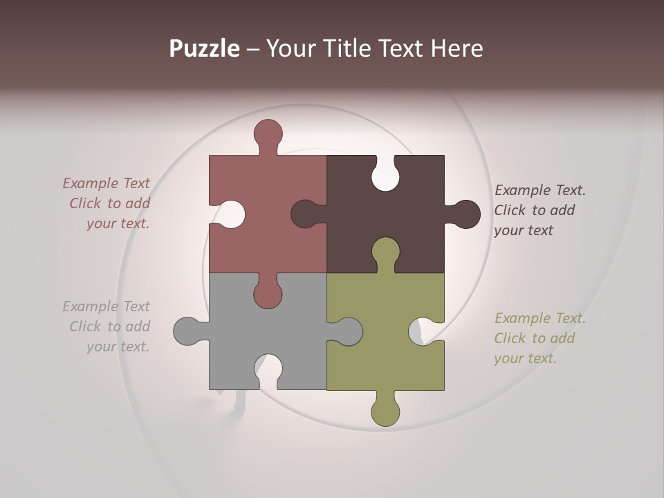 Girl Silhouette Husband PowerPoint Template