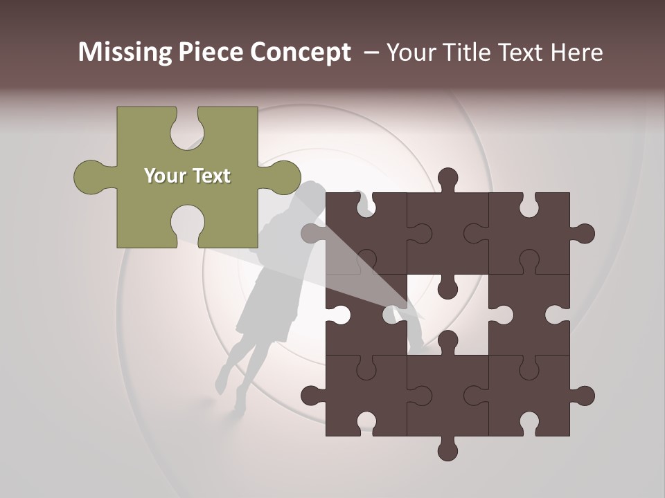 Girl Silhouette Husband PowerPoint Template