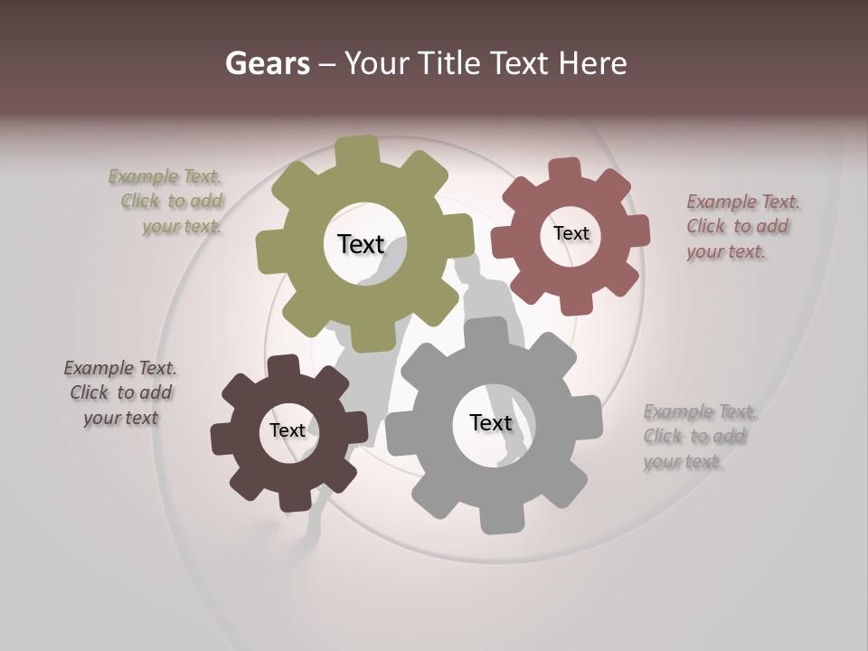 Girl Silhouette Husband PowerPoint Template