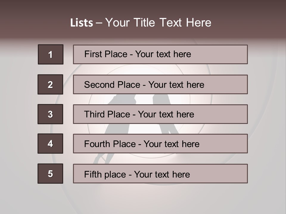Girl Silhouette Husband PowerPoint Template