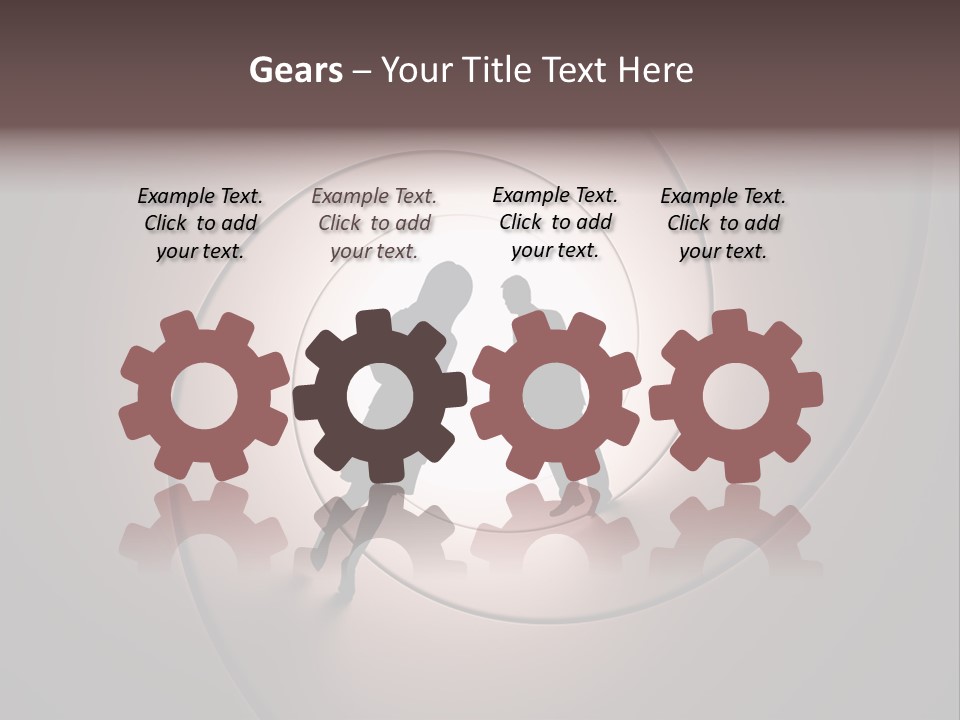 Girl Silhouette Husband PowerPoint Template