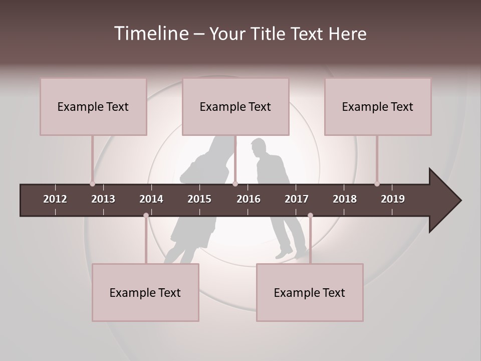 Girl Silhouette Husband PowerPoint Template