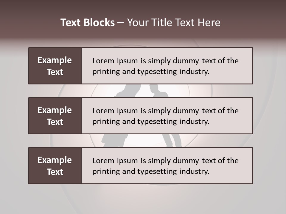 Girl Silhouette Husband PowerPoint Template