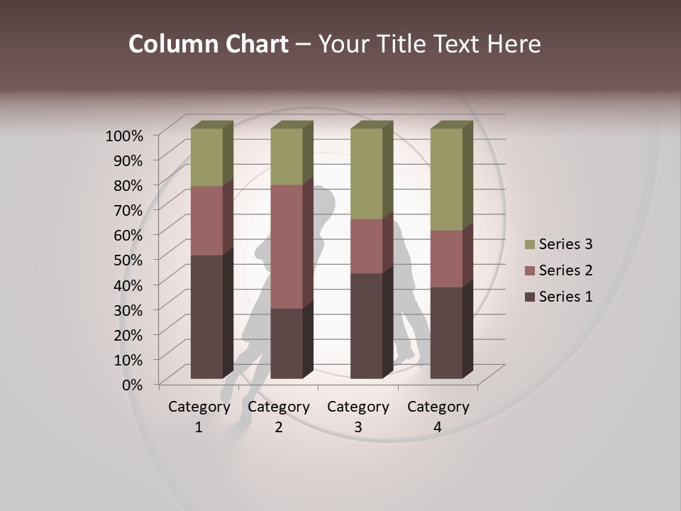Girl Silhouette Husband PowerPoint Template