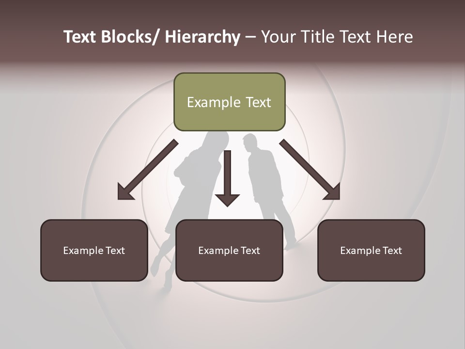 Girl Silhouette Husband PowerPoint Template