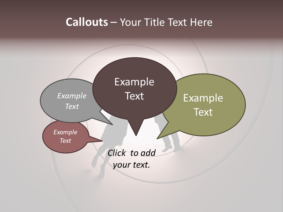 Girl Silhouette Husband PowerPoint Template