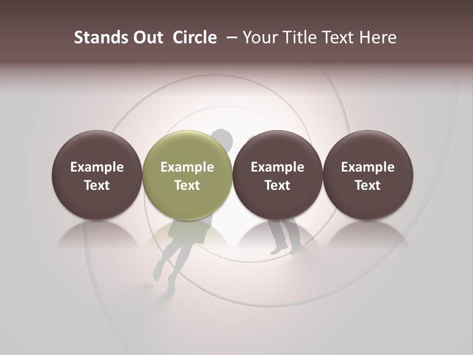 Girl Silhouette Husband PowerPoint Template