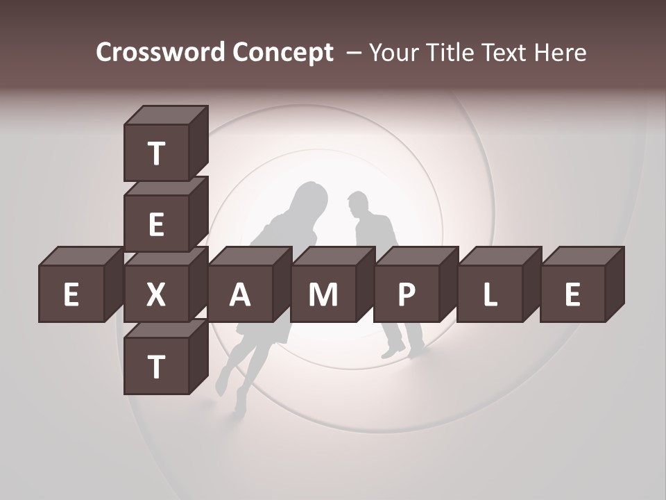 Girl Silhouette Husband PowerPoint Template