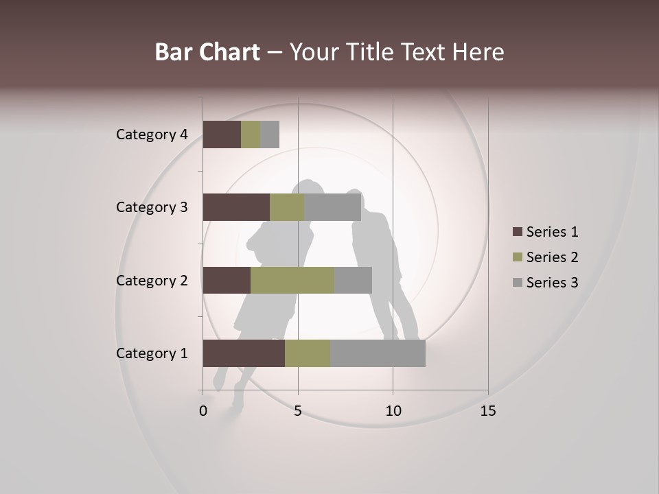 Girl Silhouette Husband PowerPoint Template