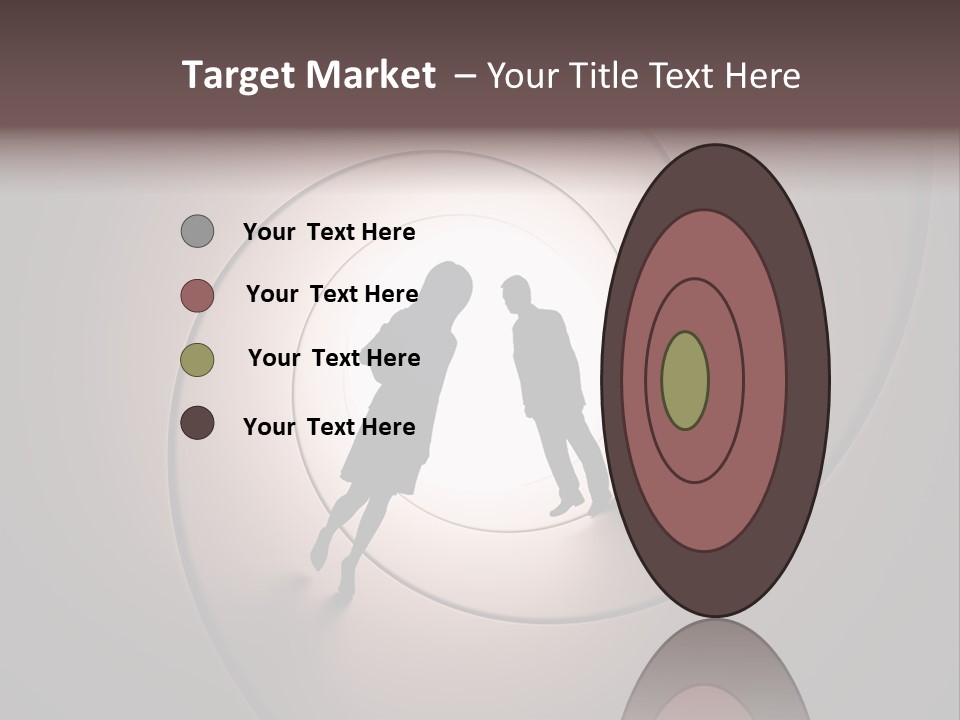 Girl Silhouette Husband PowerPoint Template