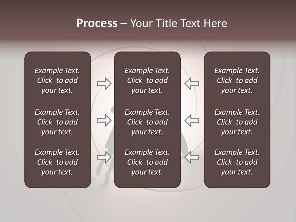 Girl Silhouette Husband PowerPoint Template