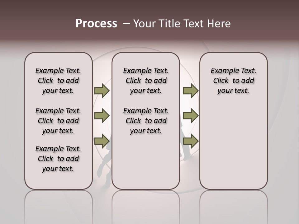 Girl Silhouette Husband PowerPoint Template
