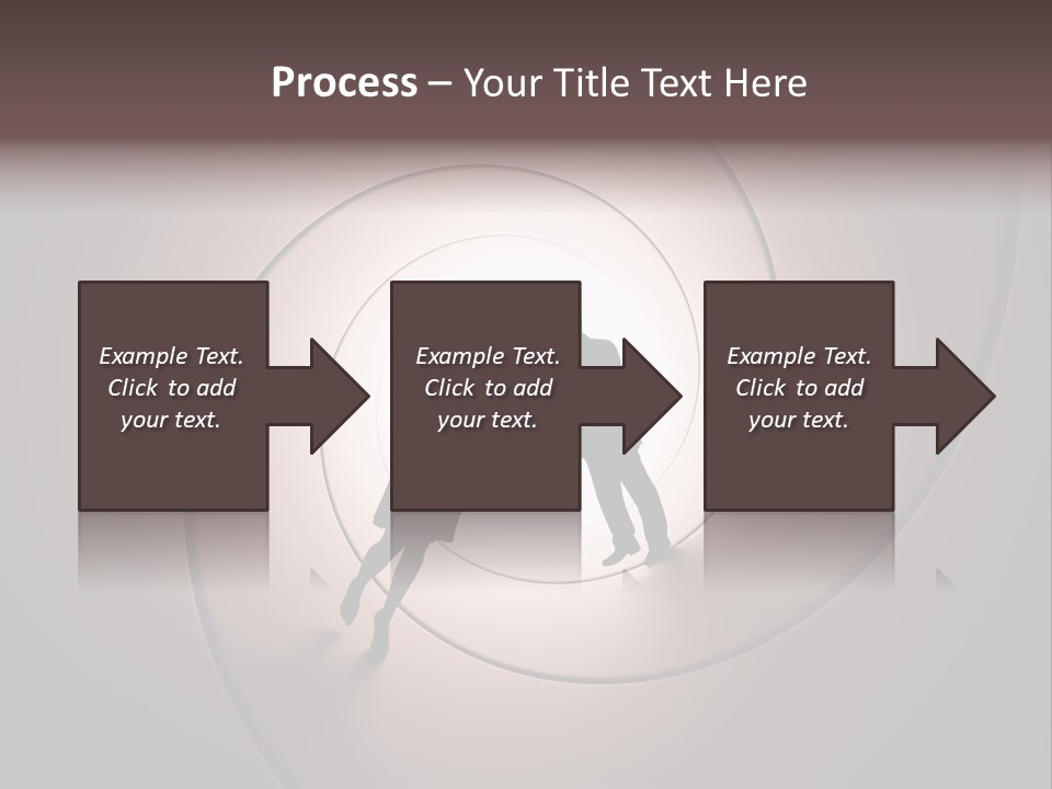 Girl Silhouette Husband PowerPoint Template