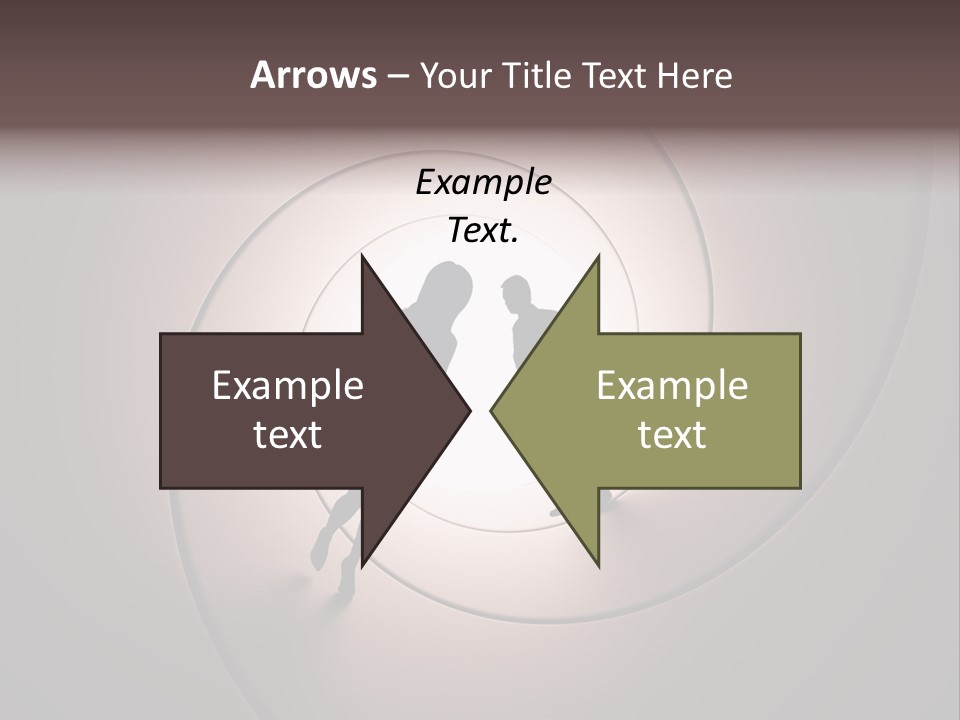 Girl Silhouette Husband PowerPoint Template