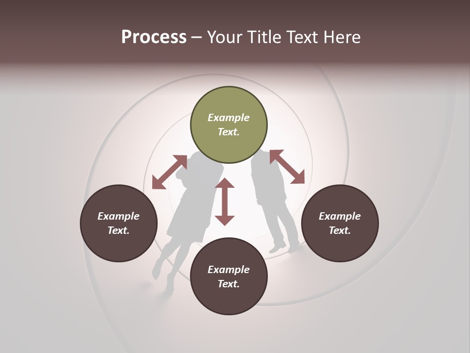 Girl Silhouette Husband PowerPoint Template