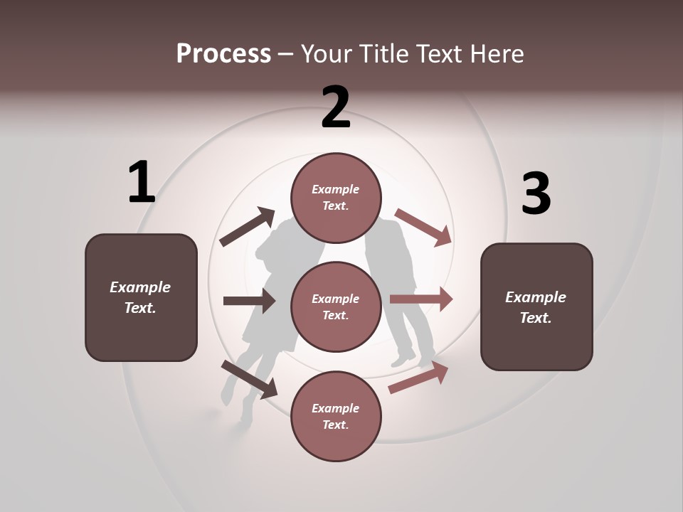 Girl Silhouette Husband PowerPoint Template