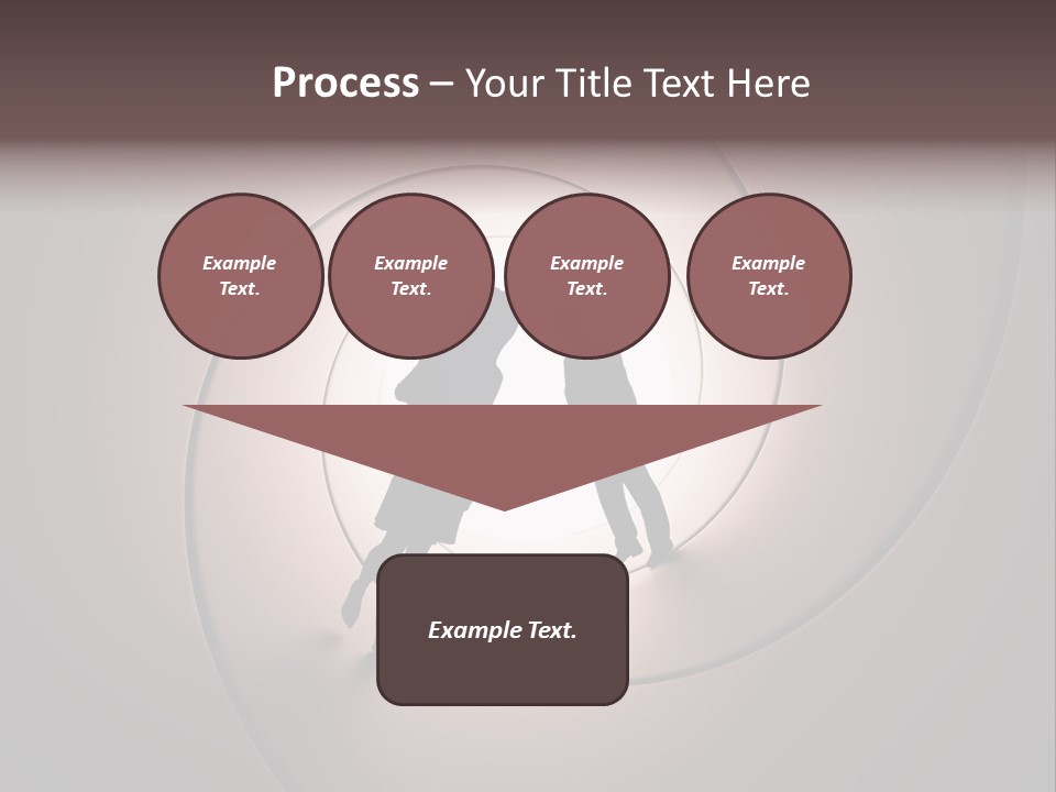 Girl Silhouette Husband PowerPoint Template