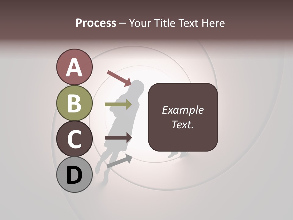 Girl Silhouette Husband PowerPoint Template