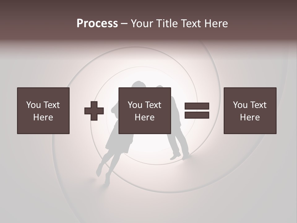 Girl Silhouette Husband PowerPoint Template
