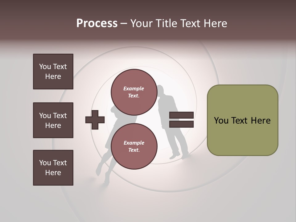 Girl Silhouette Husband PowerPoint Template