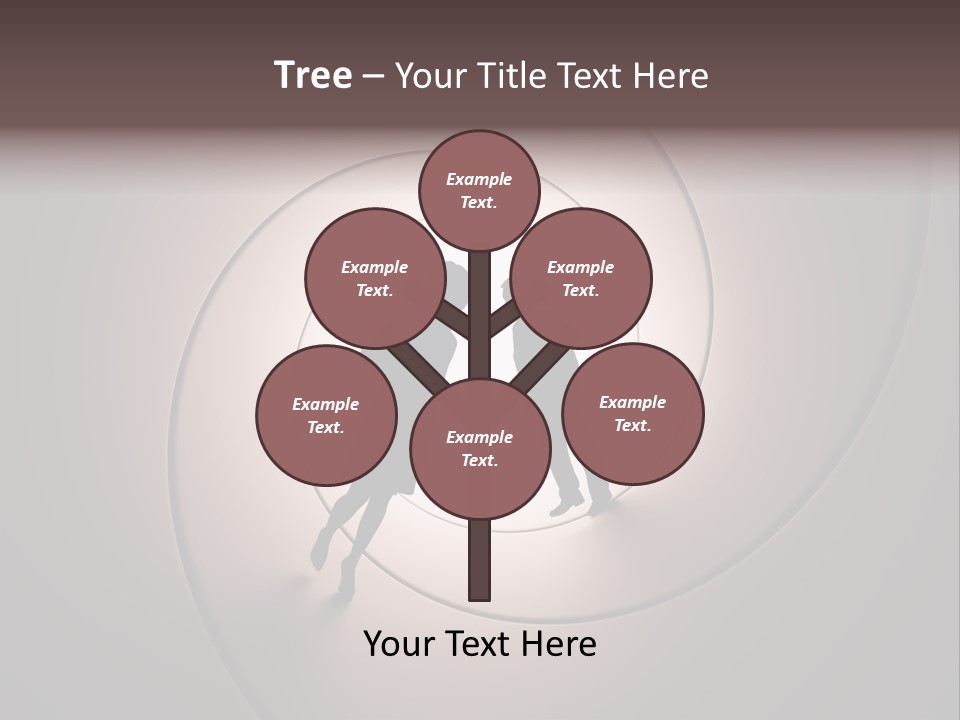 Girl Silhouette Husband PowerPoint Template