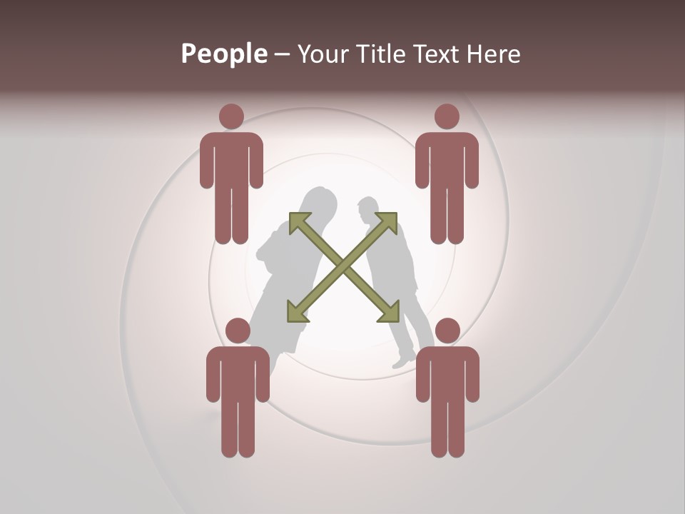 Girl Silhouette Husband PowerPoint Template