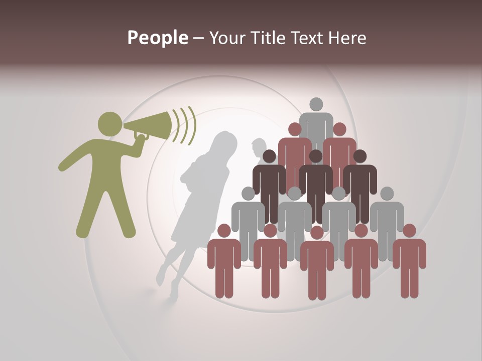 Girl Silhouette Husband PowerPoint Template