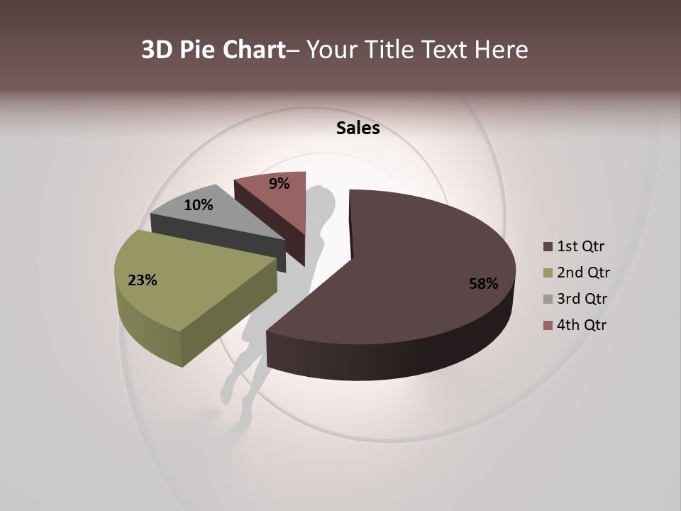 Girl Silhouette Husband PowerPoint Template