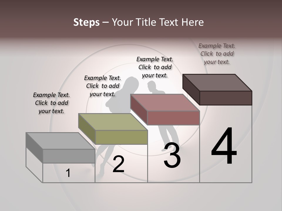 Girl Silhouette Husband PowerPoint Template